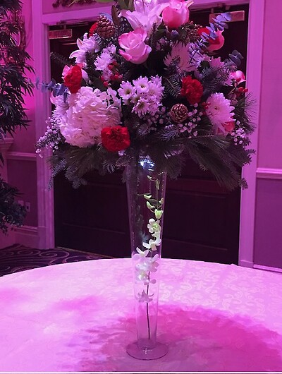 Centerpieces on Risers
